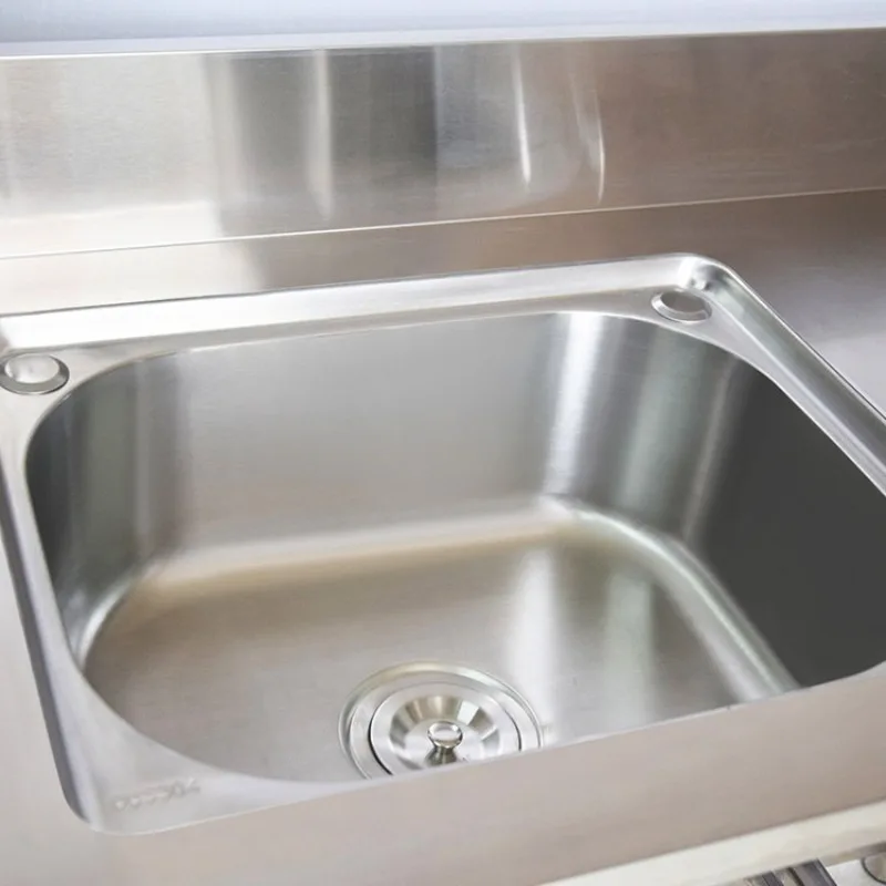 Commercial Kitchen Worktops - Lavello autoportante in acciaio inox con