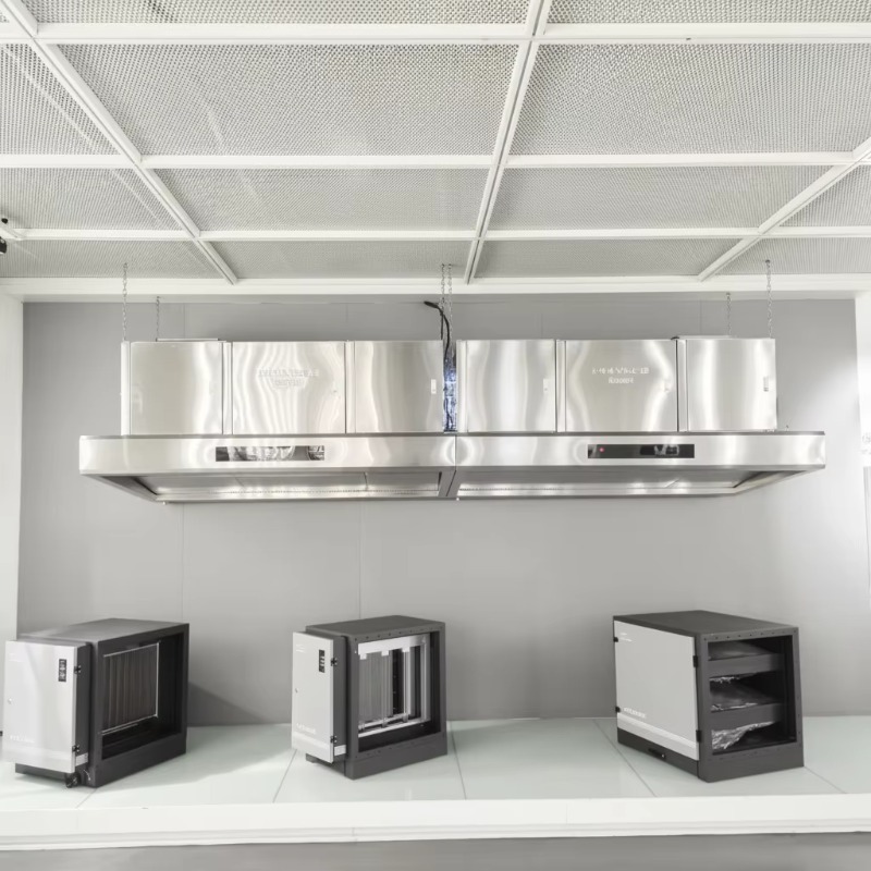 Commercial Kitchen Hoods - Cappa aspirante commerciale personalizzabile in acciaio