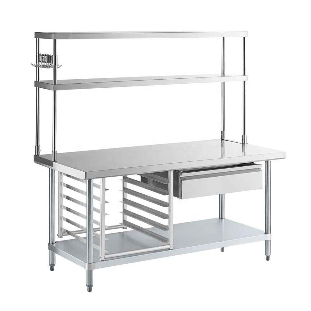 Commercial Kitchen Worktops - Tavolo da Lavoro in Acciaio Inox