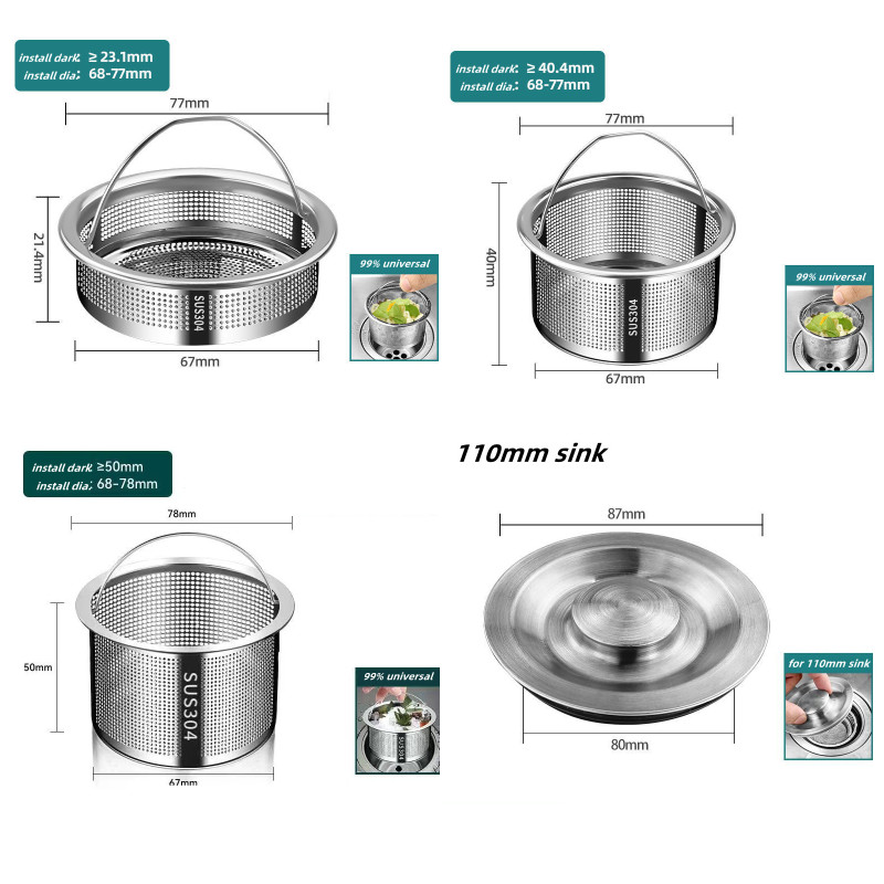 Tappo per filtro per lavello d - Commercial Kitchen Bin recensione e prezzo