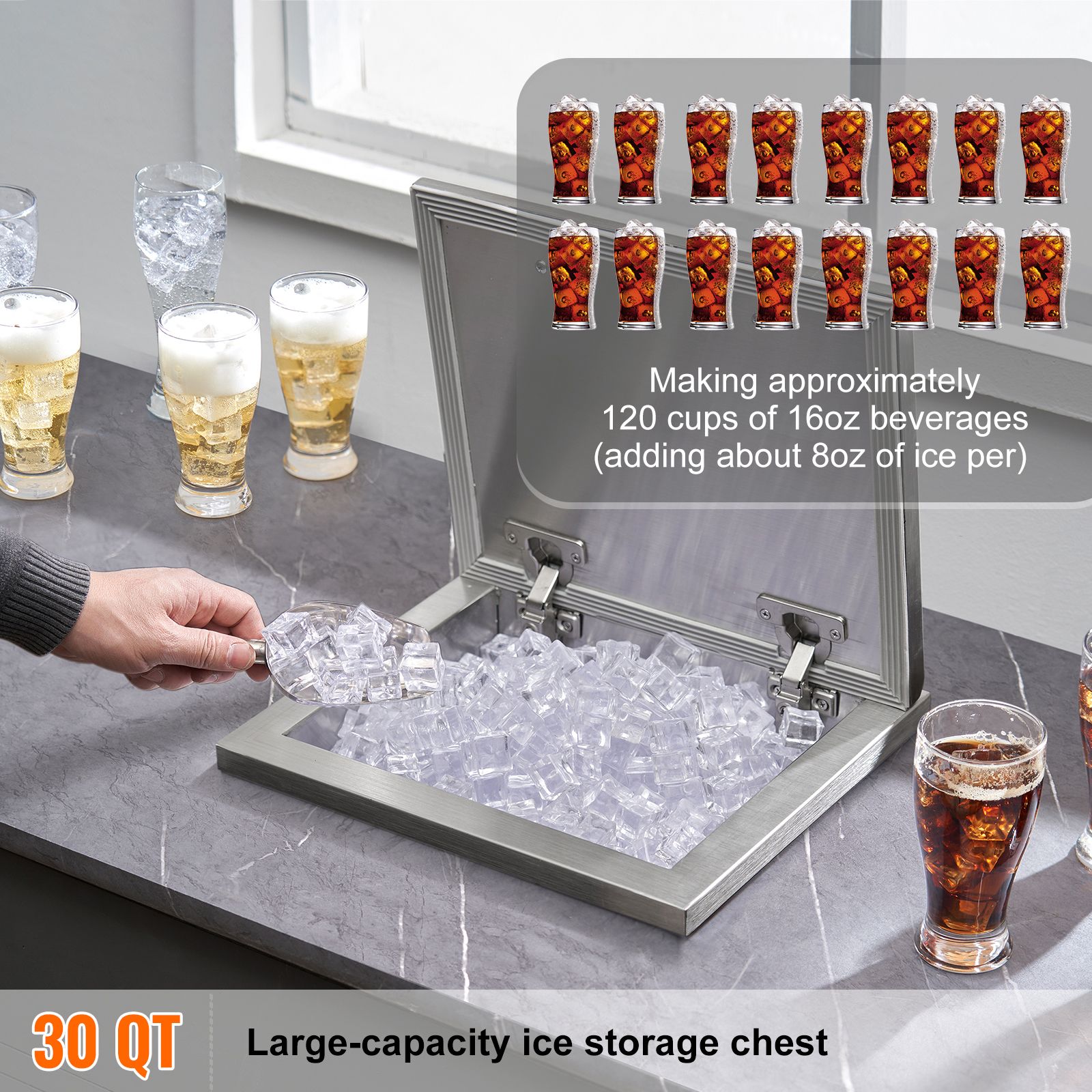 Contenitore refrigerante a inc - Commercial Kitchen Bin recensione e prezzo